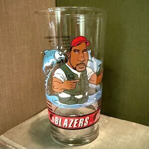 Kevin Duckworth Blazers Glass • 92–93 Dairy Queen • Vintage • 6.5”
